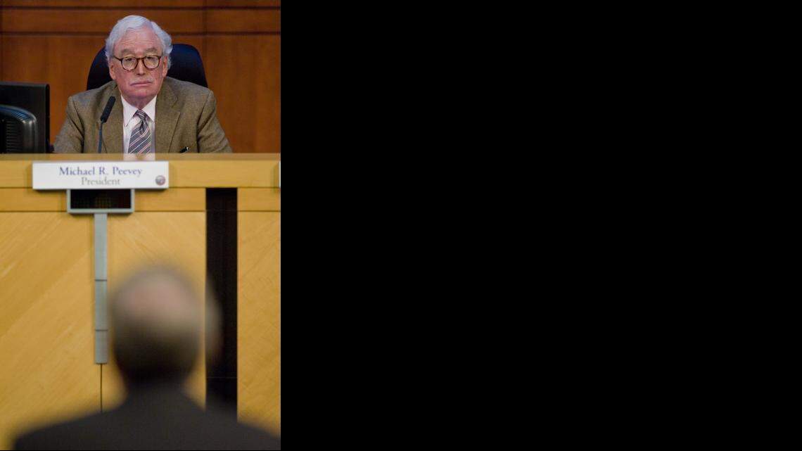 
Michael Peevey, former president of the California Public Utilities Commission, is at the center of investigations into private communications with Pacific Gas and Electric Co., which he was supposed to be regulating.
