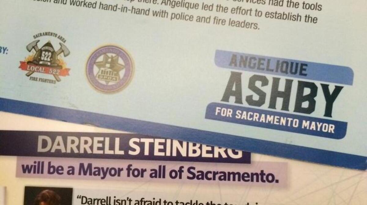 Voters are being besieged by mailers from independent expenditure committees backing Angelique Ashby and Darrell Steinberg for Sacramento mayor.