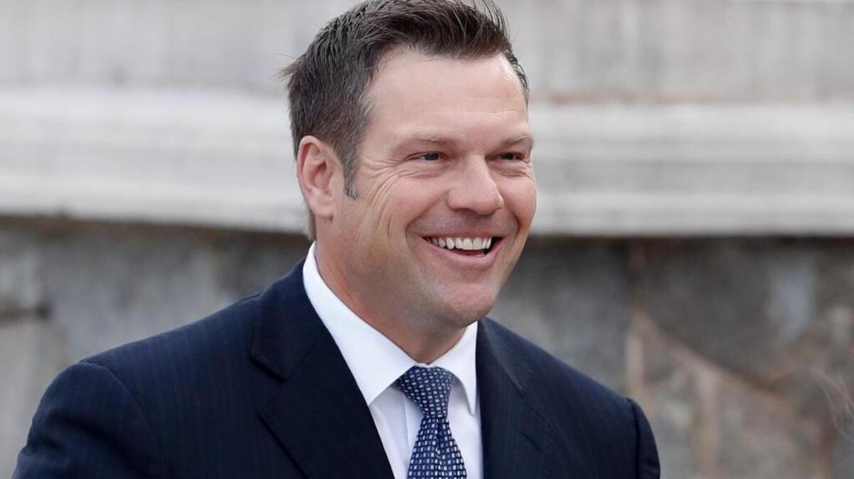 Kansas Secretary of State Kris Kobach.