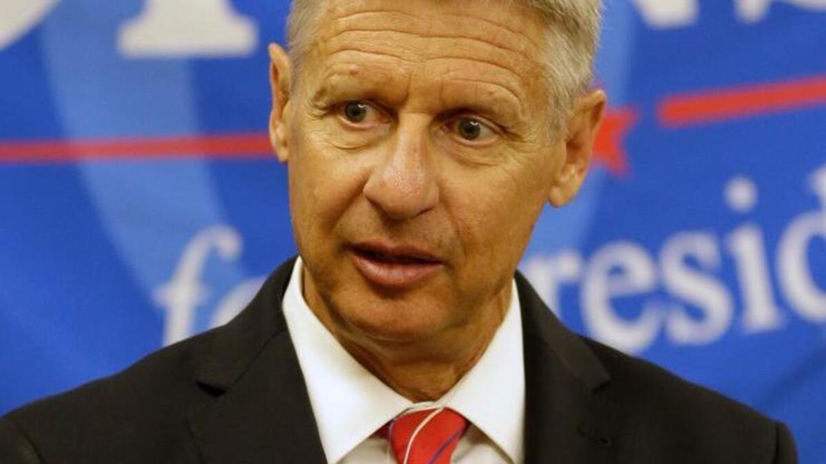 In a CNN tally of results from July 29 to Aug. 4, Libertarian candidate Gary Johnson polled at 10 percent.