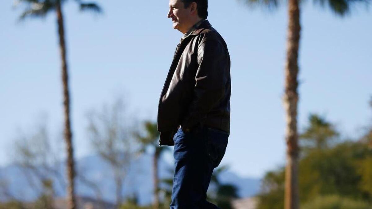 Sen. Ted Cruz, shown this week in Las Vegas, distinguishes himself by his support for the Second Amendment and opposition to abortion, a letter writer says.