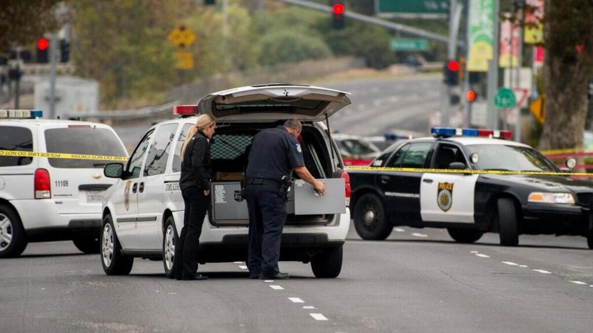 A crime scene unit with the Sacramento Police Department investigates outside Capitol Casino after an officer-involved shooting last November. A letter writer says the Sacramento City Council is trying to run the Police Department.