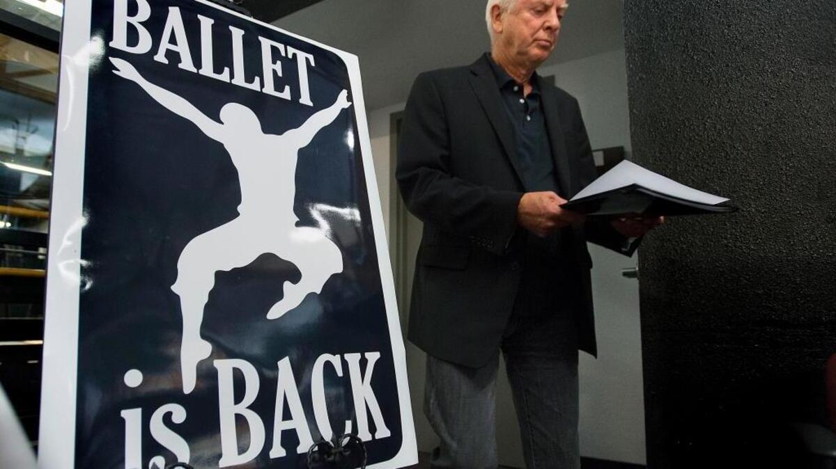 Artistic Director Ron Cunningham at the Sacramento Ballet company’s studio in Sacramento in 2015.