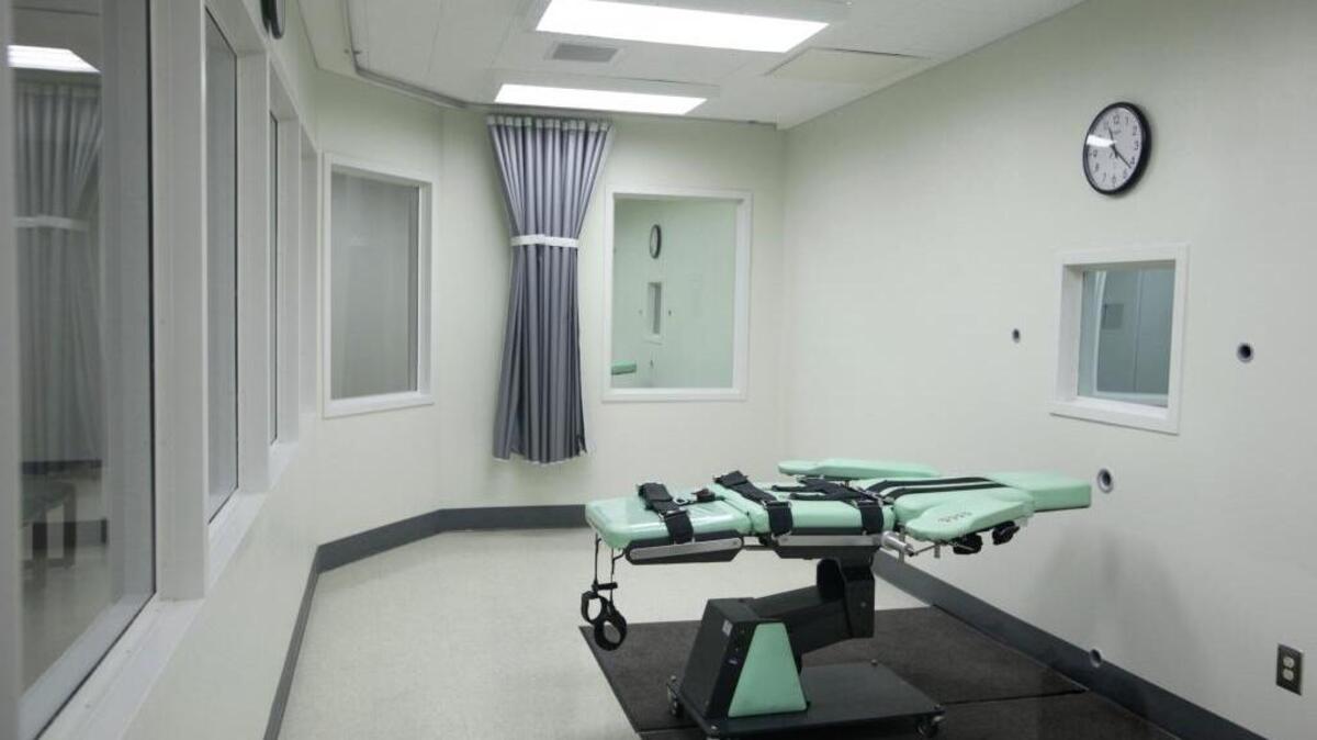 The lethal injection facility at San Quentin State Prison.