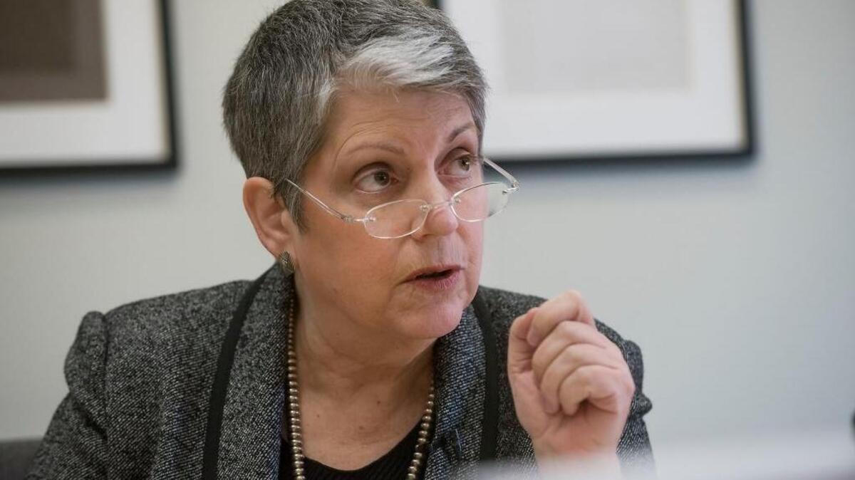 UC President Janet Napolitano calls the critical state audit report on the University of California “neither accurate nor helpful.”