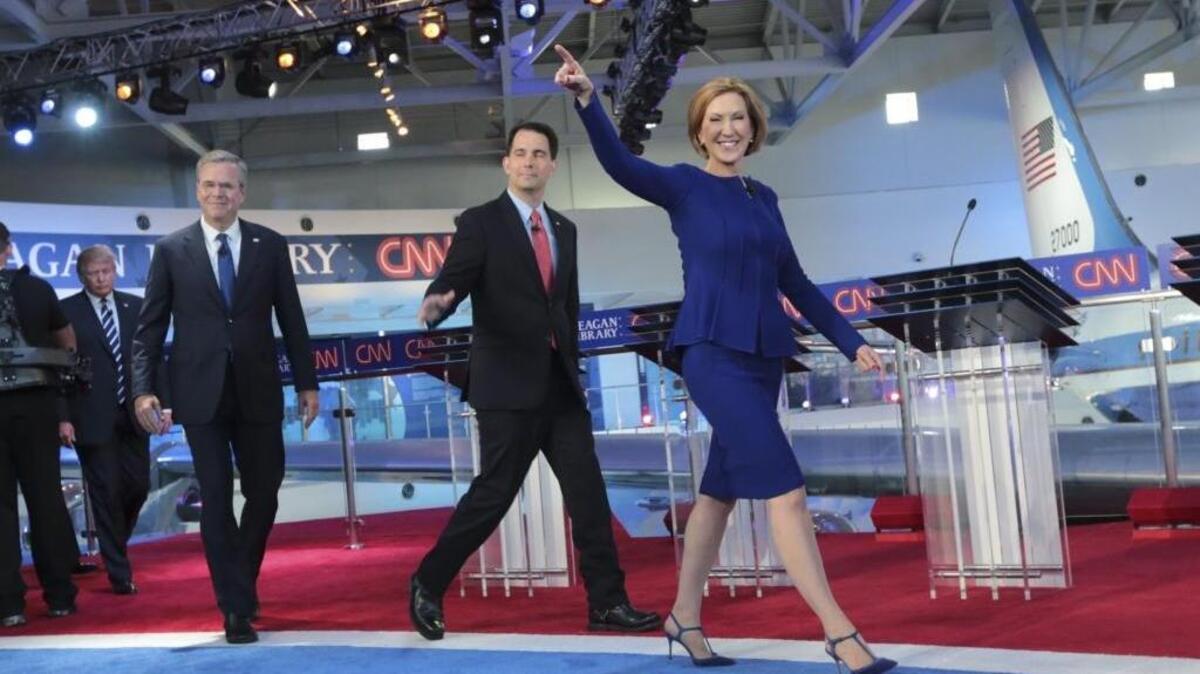 
During the Republican debate Wednesday night, Carly Fiorina came across much like former British Prime Minister Margaret Thatcher, who took on the male, British establishment and won, a letter writer says.
