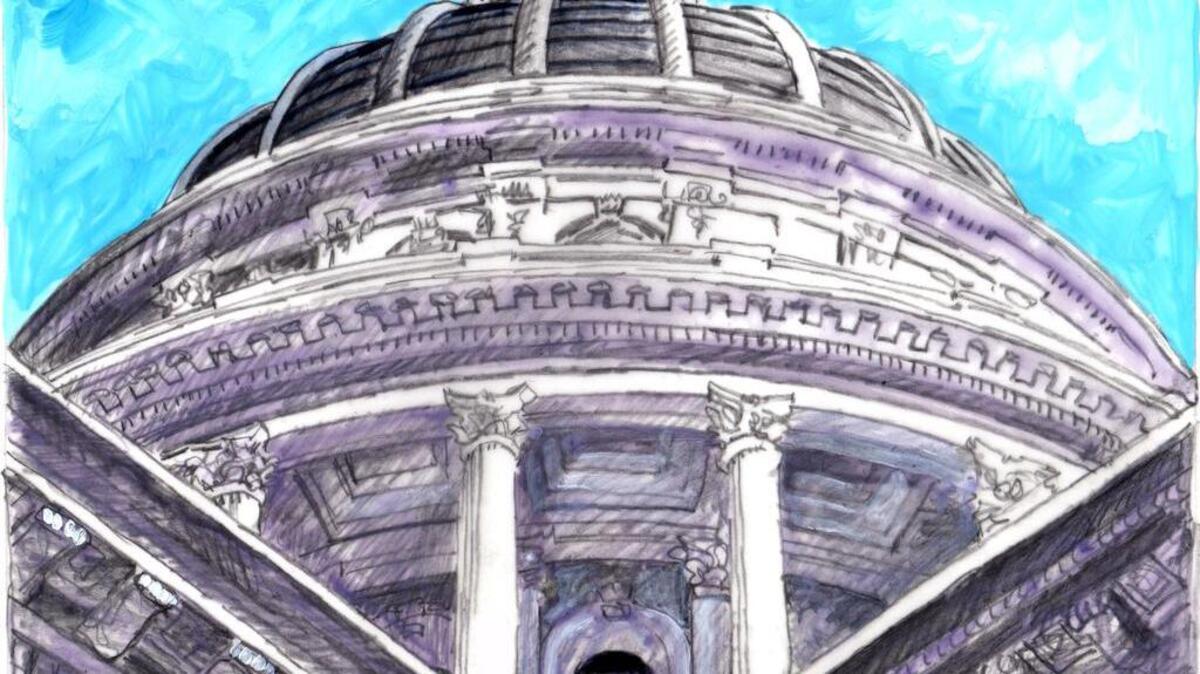 
“The Dome” – graphite on acrylic on vellum
