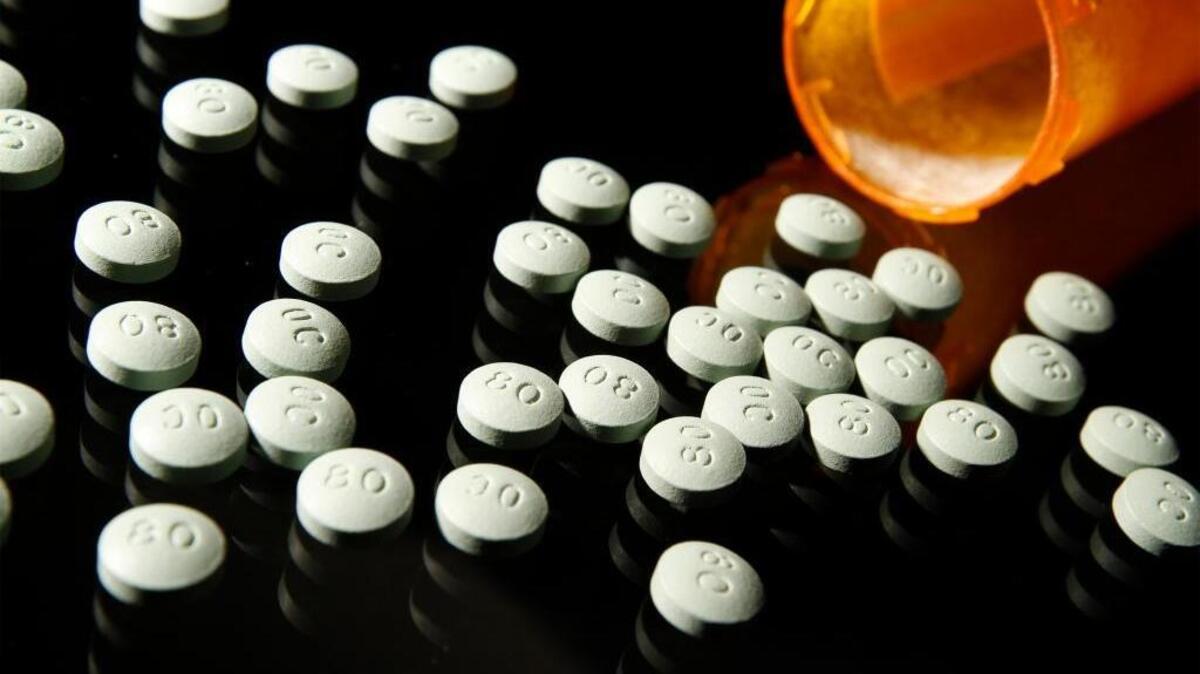 OxyContin, in 80 mg pills, is shown in a file image. President Donald Trump says he will declare the opioid crisis a national emergency.
