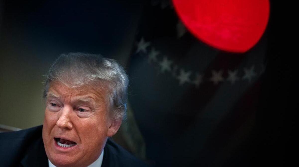 President Donald Trump hosts inner-city faith leaders for a meeting at the White House on Wednesday.