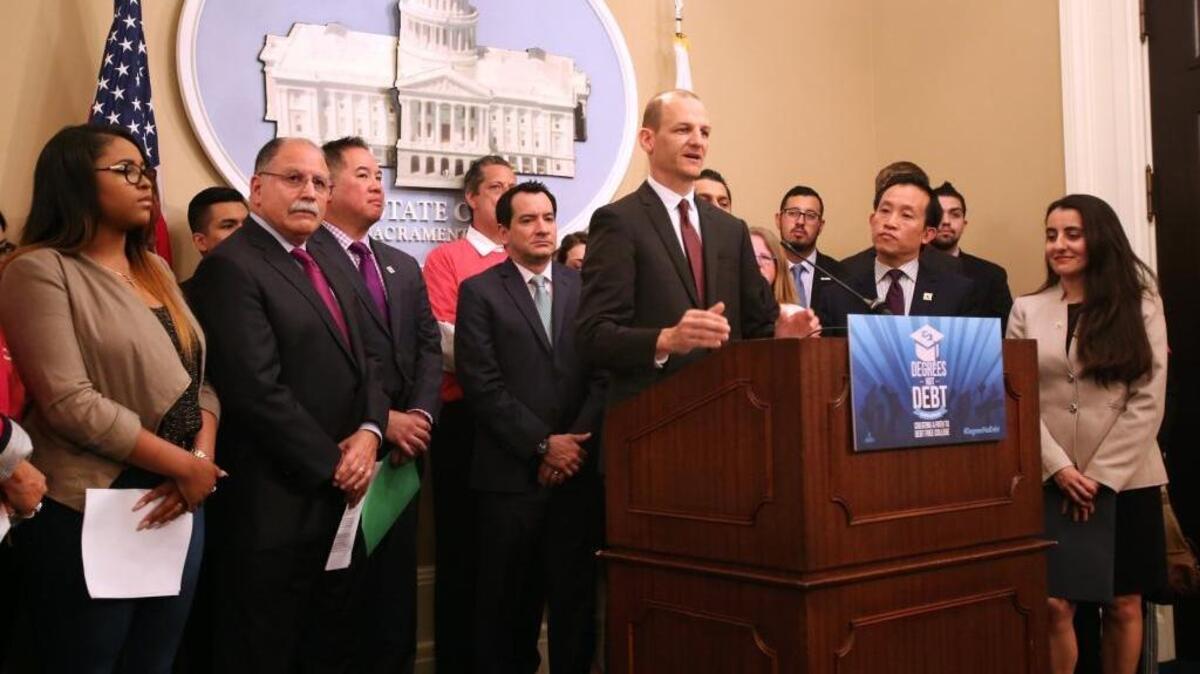 Assemblyman Kevin McCarty, D-Sacramento, announced a plan to cut costs of college last week.