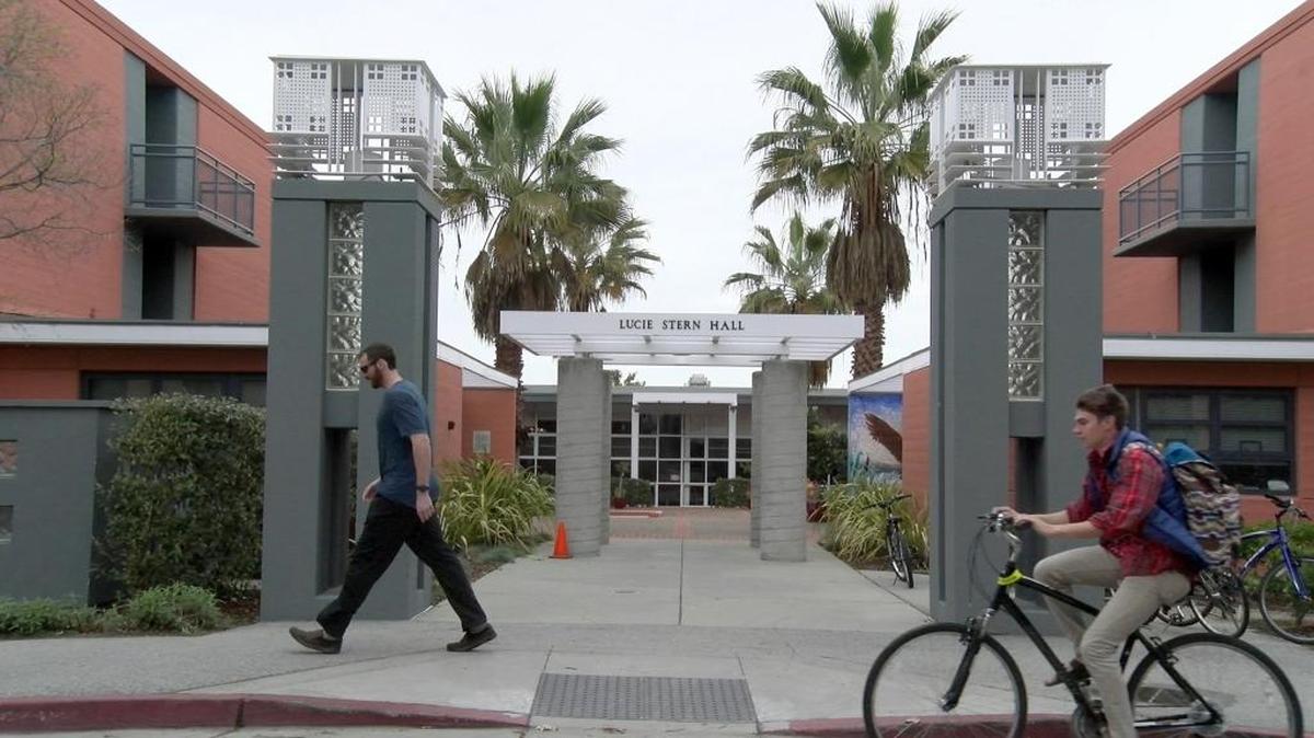 Lucie Stern Hall at Stanford University, where students can use an audio database to make sure professors pronounce their names correctly.