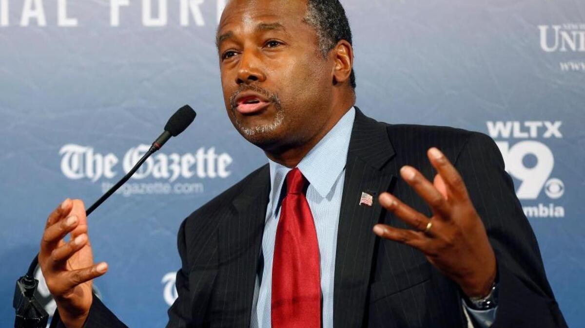 
Republican presidential candidate Ben Carson, a devout Christian, said Sunday on NBC’s “Meet the Press” that Islam is antithetical to the Constitution and he doesnt believe that a Muslim should be elected president. 
