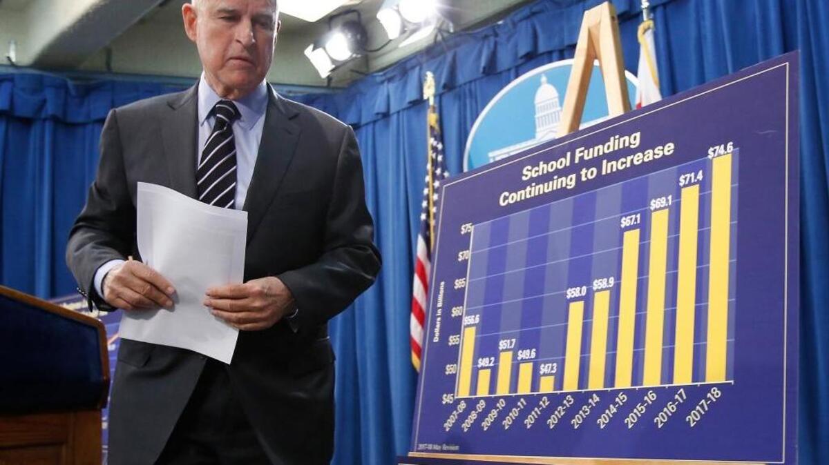 Gov. Jerry Brown released his $124 billion revised state budget plan on May 11.