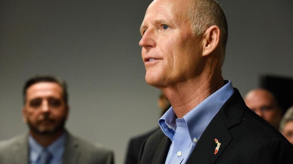 Florida Gov. Rick Scott, August 2017 in Tampa.