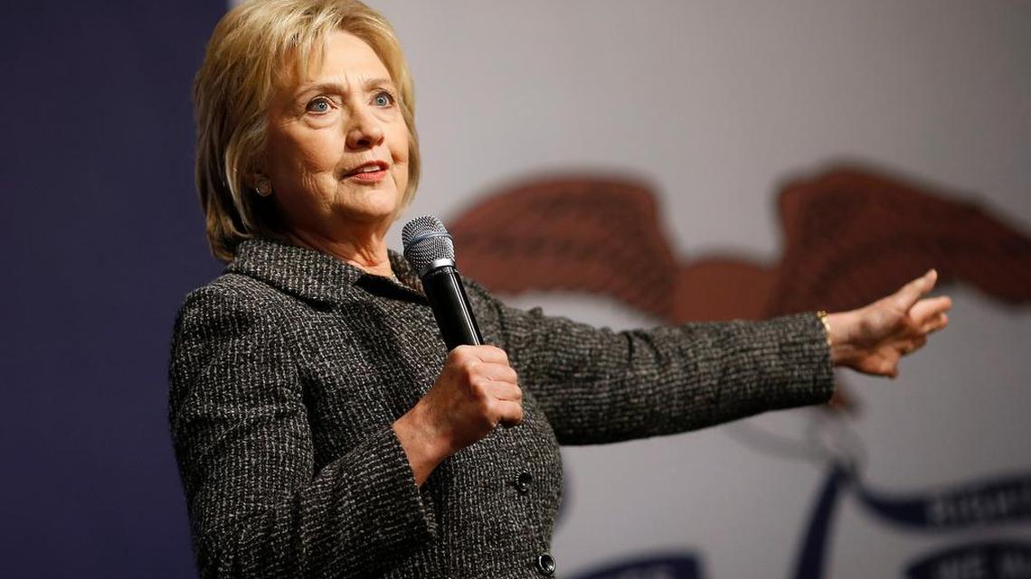 Hillary Clinton, shown at a campaign event last week in Ames, Iowa, has failed in her presidential campaign to identify solutions for failing schools, Bruce Fuller writes .