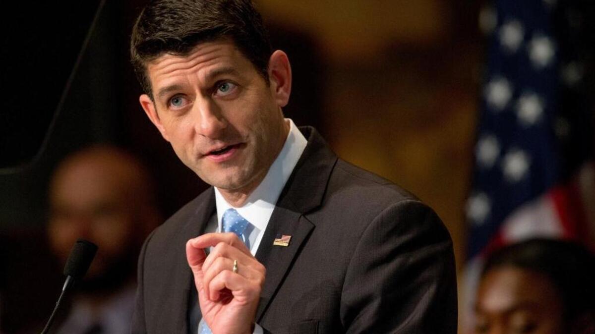 House Speaker Paul Ryan has said he is not ready to support Donald Trump as the Republican nominee for president.