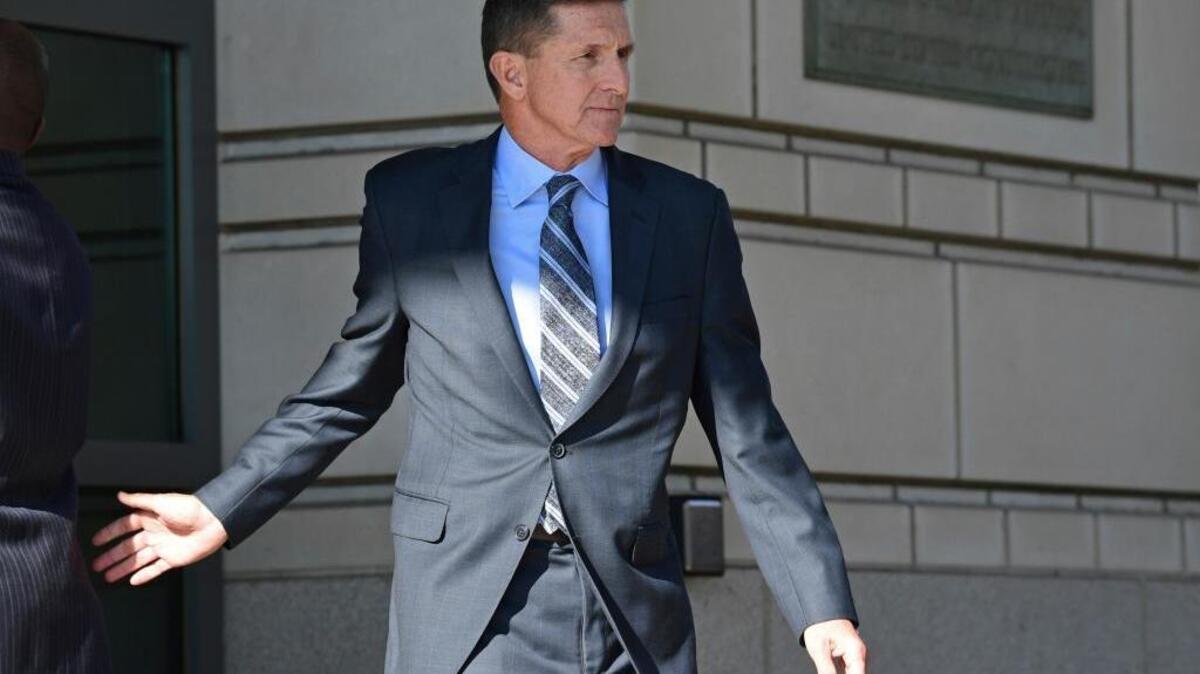 Former Trump national security adviser Michael Flynn leaves federal court in Washington on Dec. 1.