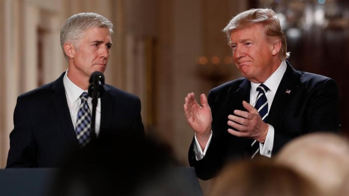 President Donald Trump nominates Judge Neil Gorsuch to the U.S. Supreme Court on Tuesday.