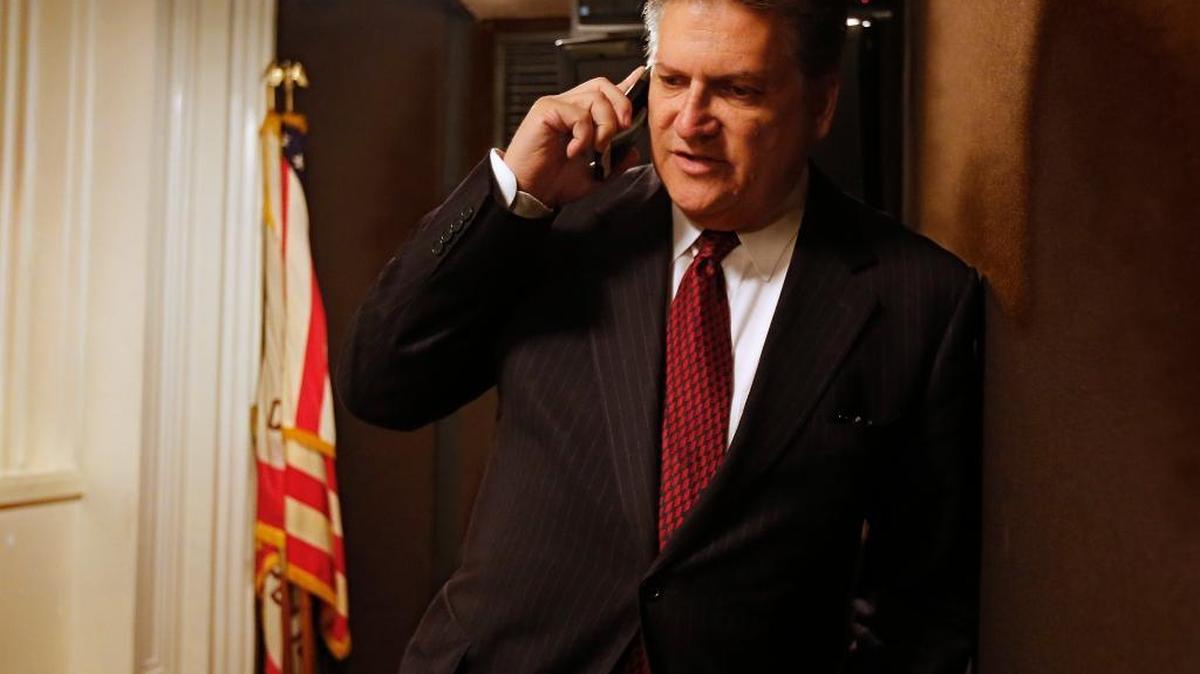 State Sen. Bob Hertzberg, D-Van Nuys, does a telephone interview with a radio station concerning his bail reform bill on Aug. 16, 2018.