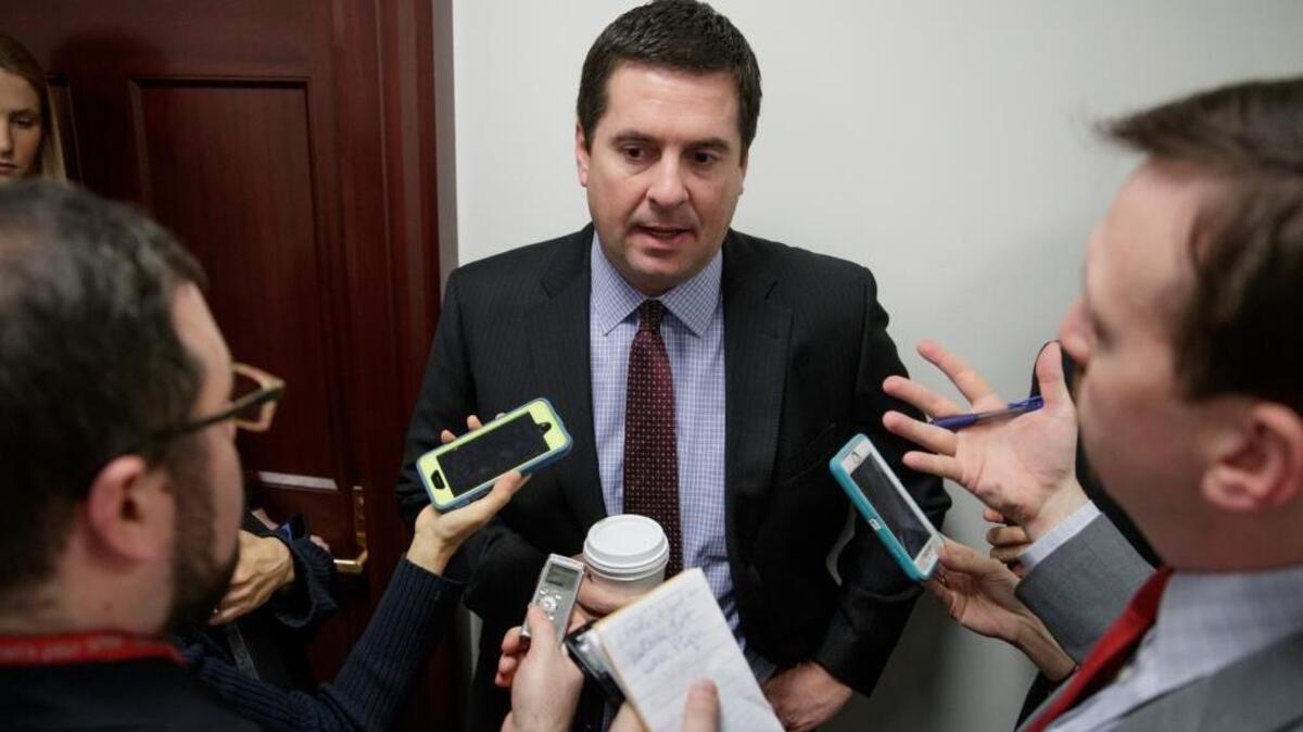 Rep. Devin Nunes, R-Tulare, chairman of the House Intelligence Committee and head of the House investigation into Russia, participated in a White House-led effort to knock down a New York Times story asserting the Trump campaign had contacts with Russian intelligence.