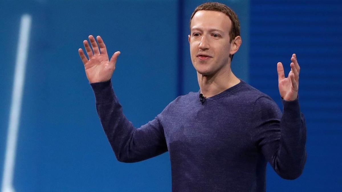Facebook CEO Mark Zuckerberg delivers the keynote address at Facebook’s developer conference in San Jose on May 1. He is under criticism for saying though he finds Holocaust denial “deeply offensive,” such content should not be banned from Facebook.