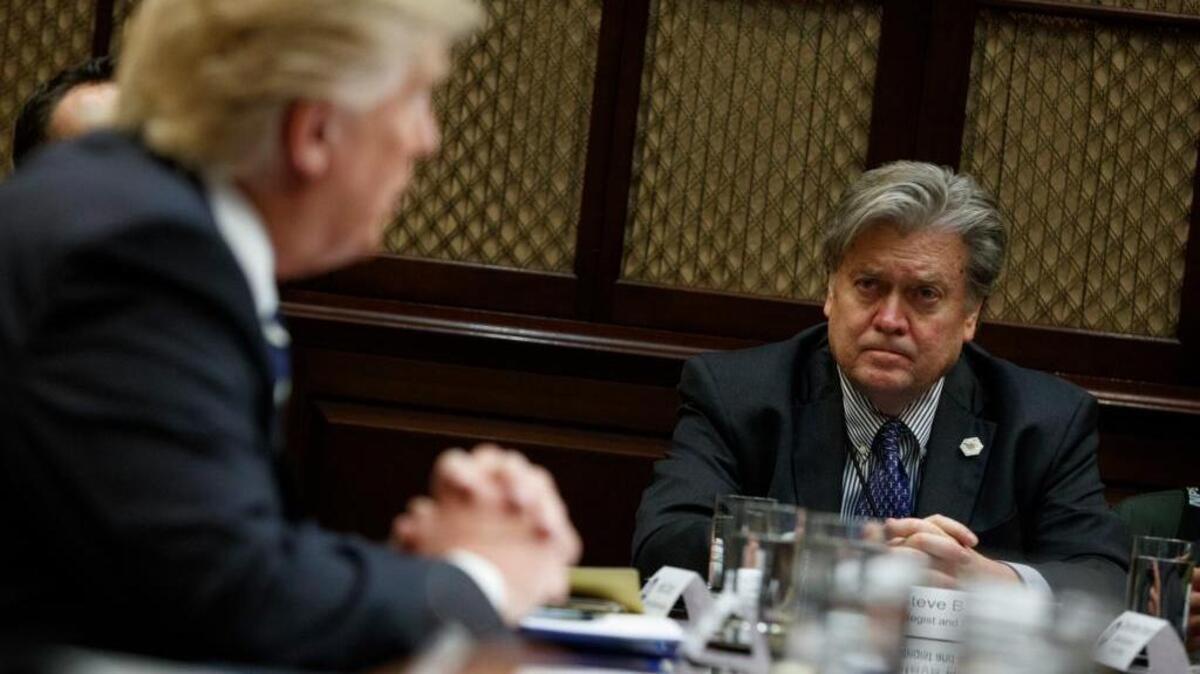 It seems that White House Chief Strategist Steve Bannon is pulling the levers – running the show – unelected, inaccessible and unaccountable.