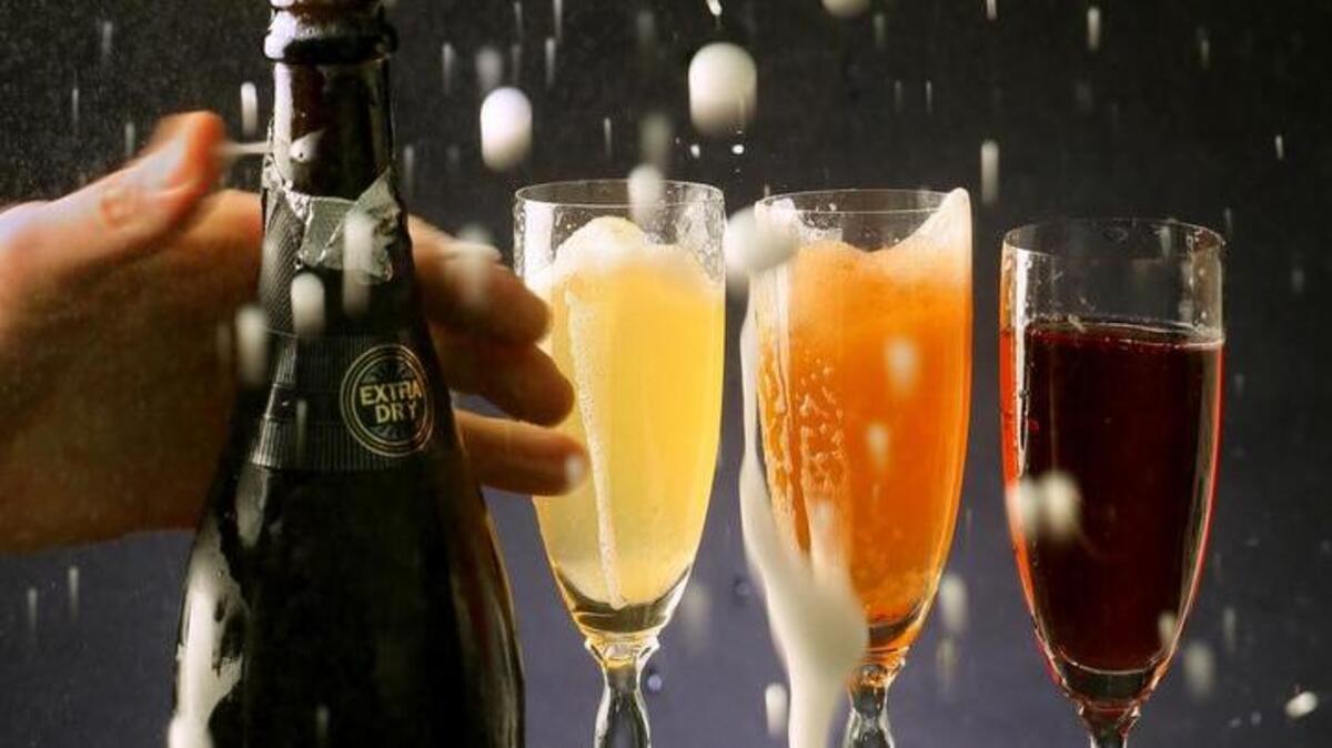A questionable study claims that champagne, like in these New Year’s Eve cocktails, might help prevent the onset of Alzheimer’s disease.