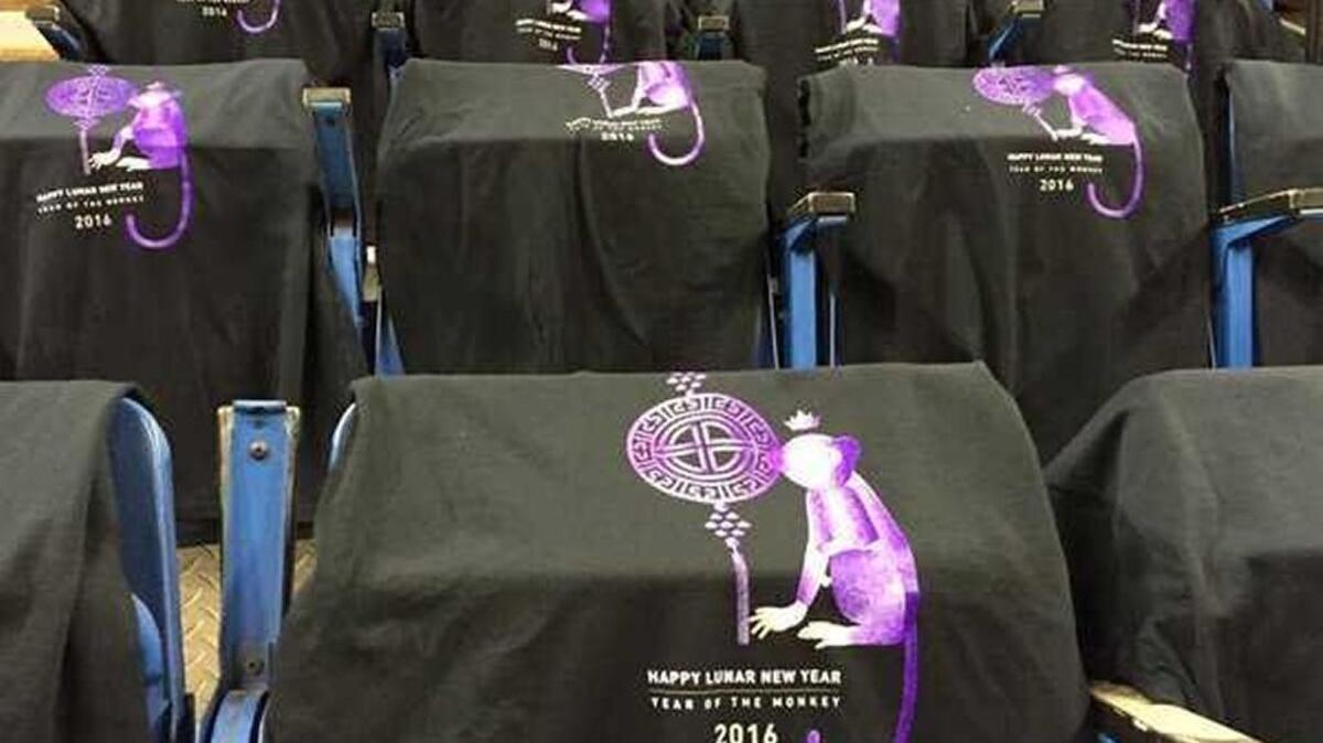 The Kings hastily removed ‘Year of the Monkey’ T-shirts for fans after concerns that they were racially insensitive on the first night of Black History Month.