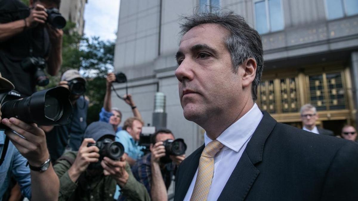 Michael Cohen, President Donald Trump’s personal lawyer and longtime fixer, leaves federal court in New York on Tuesday after pleading guilty on Tuesday to campaign finance and other charges.