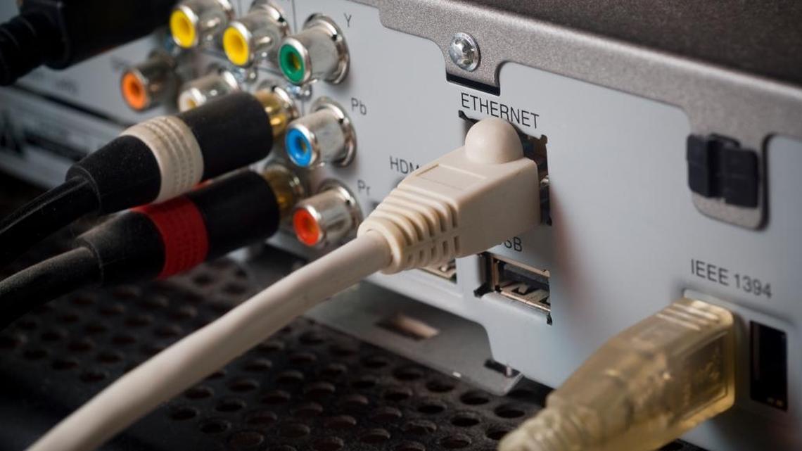 Various ports on the rear of a Verizon Fios set top box are seen in a 2010 file image. The company joined Comcast in reacting to Congress' move to kill privacy rules protecting broadband users, by announcing that would not sell customer browsing histories to advertisers.