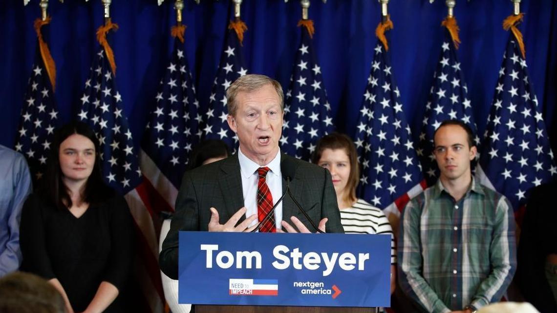 Billionaire activist Tom Steyer wants California to end its cash bail system.