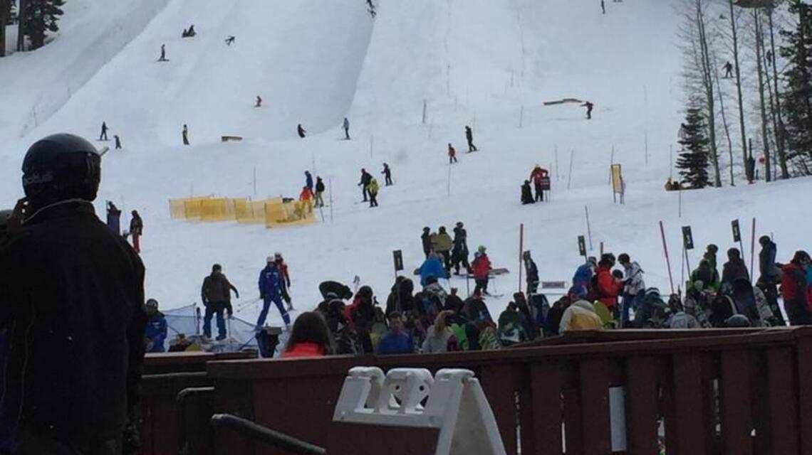 In Tahoe, on skis, making up for lost time