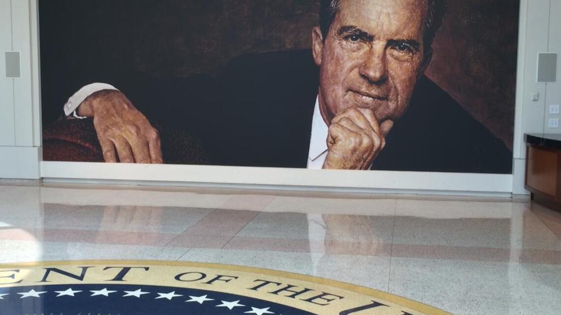 Is a tour of Nixon’s past a peek into Trump’s future? Activists pushing impeachment hope so.