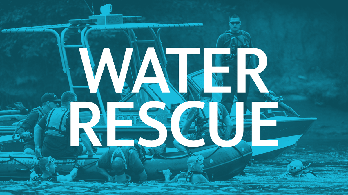 First responders rescue drowning victim