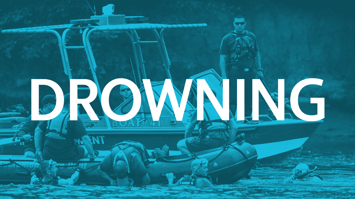 Drowning incident depicts emergency personnel in boats on water
