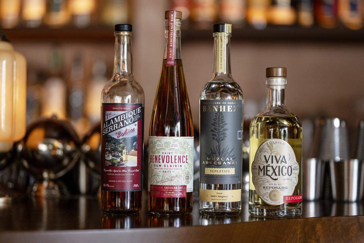 A variety of spirits on display at Day Tripper in midtown Sacramento on Wednesday, May 27, 2026.