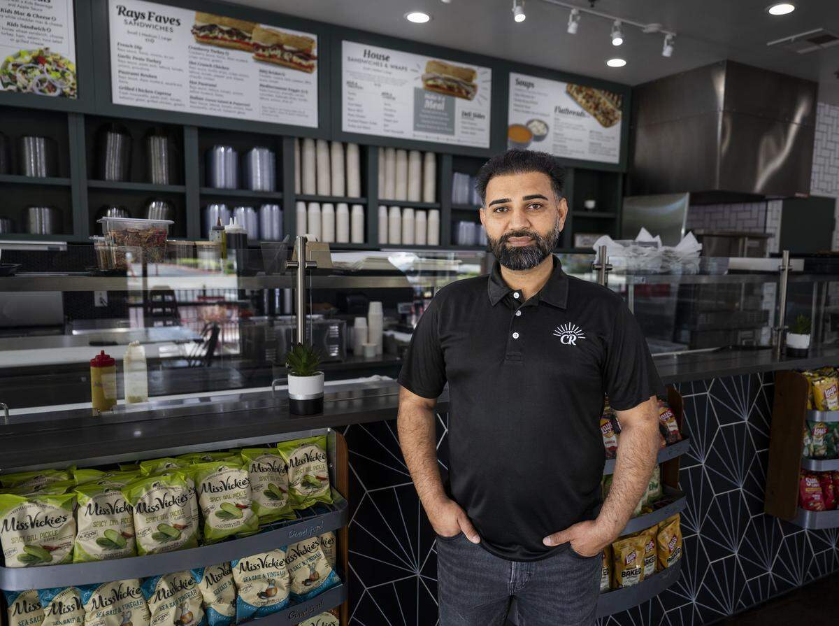 Gurdeep Bains, Cali Rays Sourdough Deli CEO, at his newest location in Galt on Tuesday, May 26, 2026.