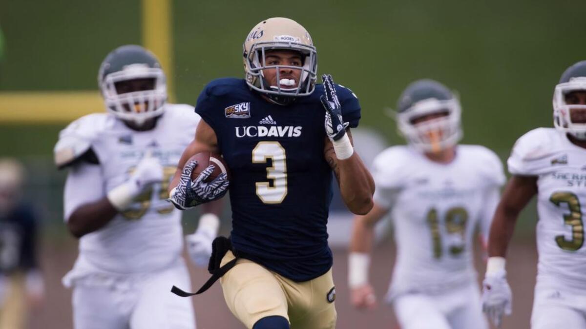 UC Davis wide receiver Keelan Doss was named to the The Associated Press FCS All-America first team Tuesday.