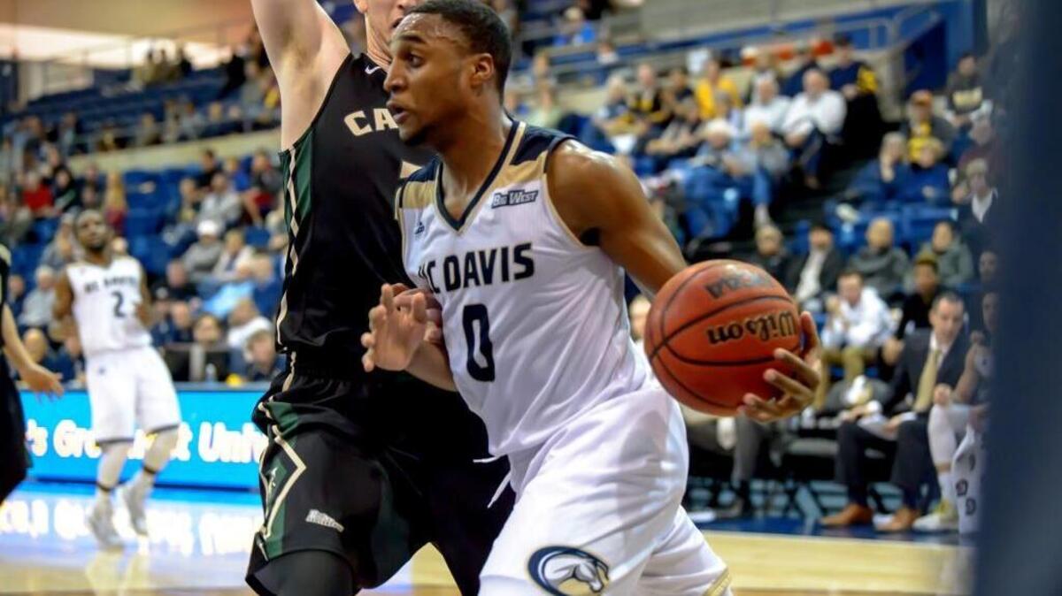 Brynton Lemar leads UC Davis in scoring at 16.1 points per game. The senior guard will look to help the Aggies in the school’s first NCAA Tournament game on Wednesday, when they face North Carolina Central in a “First Four” play-in game in Dayton, Ohio.