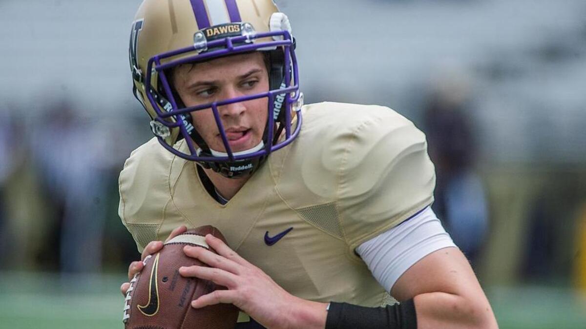 
Former Folsom High School standout Jake Browning got the start for Washington.
