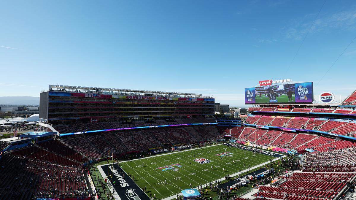 SANTA CLARA, CALIFORNIA - FEBRUARY 08: A general view before Super Bowl LX between the Seattle Seahawks and the New England Patriots at Levi’s Stadium on February 08, 2026 in Santa Clara, California. 