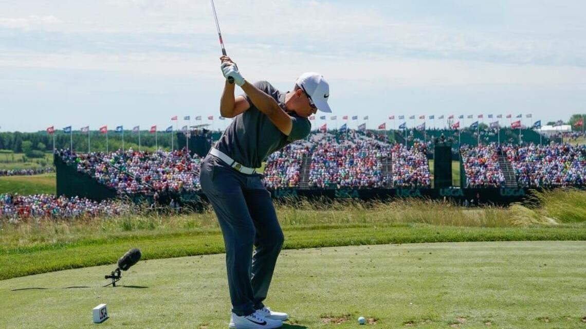 Sacramento’s Cameron Champ looks anything but amateur at US Open, sits 2 shots off lead