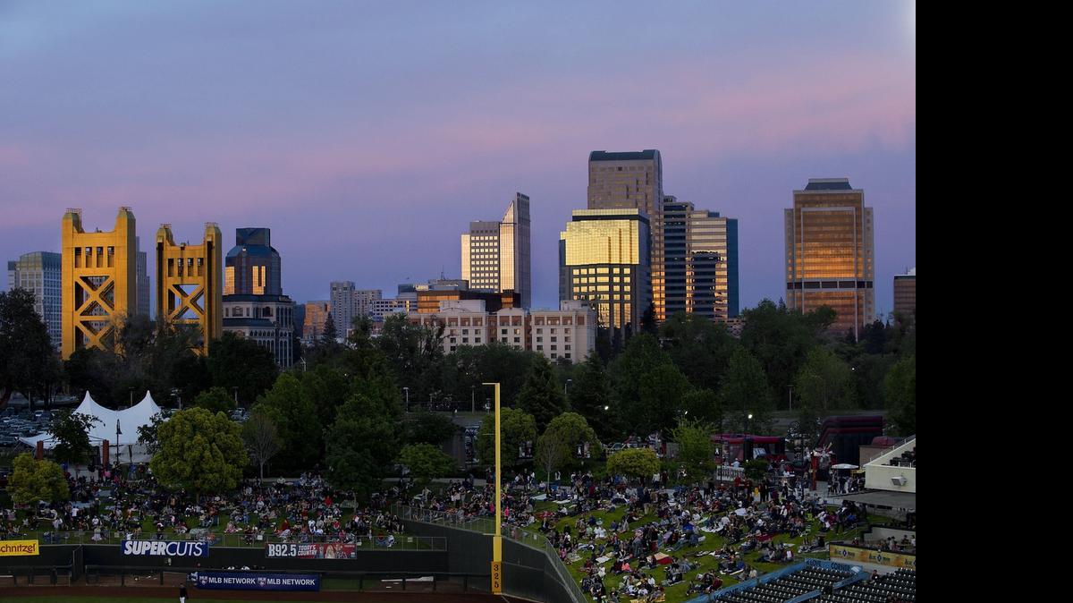 
The Sacramento skyline, as seen from Raley Field in West Sacramento, is indicative of a vibrant city. Visitors in town for the U.S. Senior Open golf tournament have plenty of opportunity to partake of the region’s broad variety of things to do, places to see.
