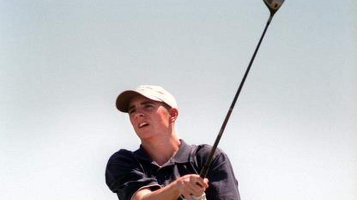 
Tom Johnson, seen playing for Del Campo High School in 1999, won the Northern California Junior Championship twice. As a collegian at Northwestern, he was ranked No. 2 in the country.
