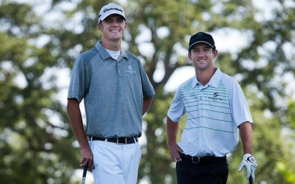 Grant, left, and Cameron Rappleye are wrapping up their fourth and final year at Sacramento State by next week leading the men's golf team into its first Division I playoff appearance after more than 20 years at the D-I level in Sacramento, Calif., May 10, 2012. The brothers (part of triplets) grew up in Elk Grove and were a recruiting coup for Sac State and they have finally achieved some of the promise they held when they decided to stay local for college instead of taking higher-profile offers elsewhere.
