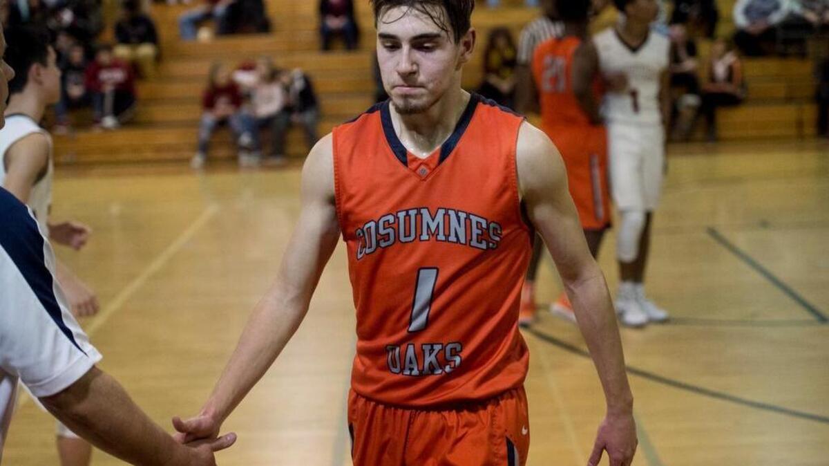 Cosumnes Oak guard Jeff Dresser during a game at Laguna Creek High School on Wednesday, Jan. 4, 2017, in Elk Grove.