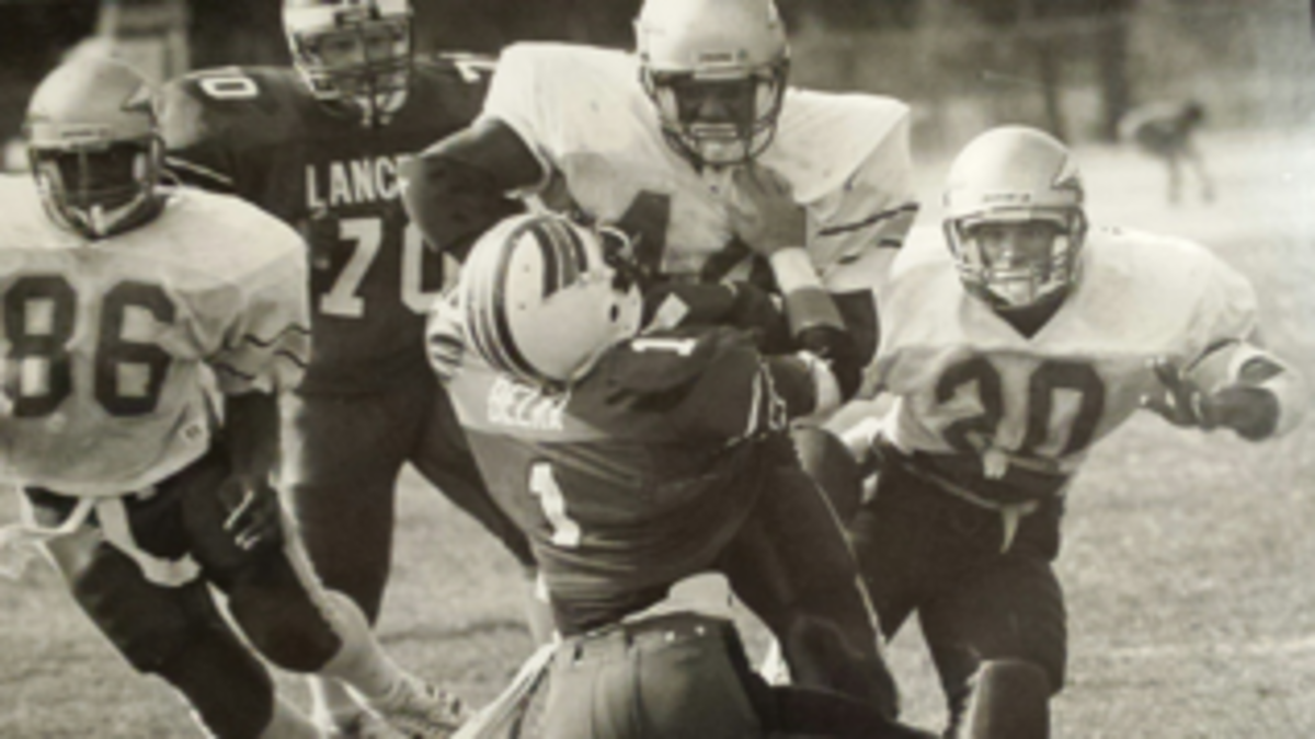 Kyron Vandell (44) was the driving force behind Johnson High School championship team of 1987.
