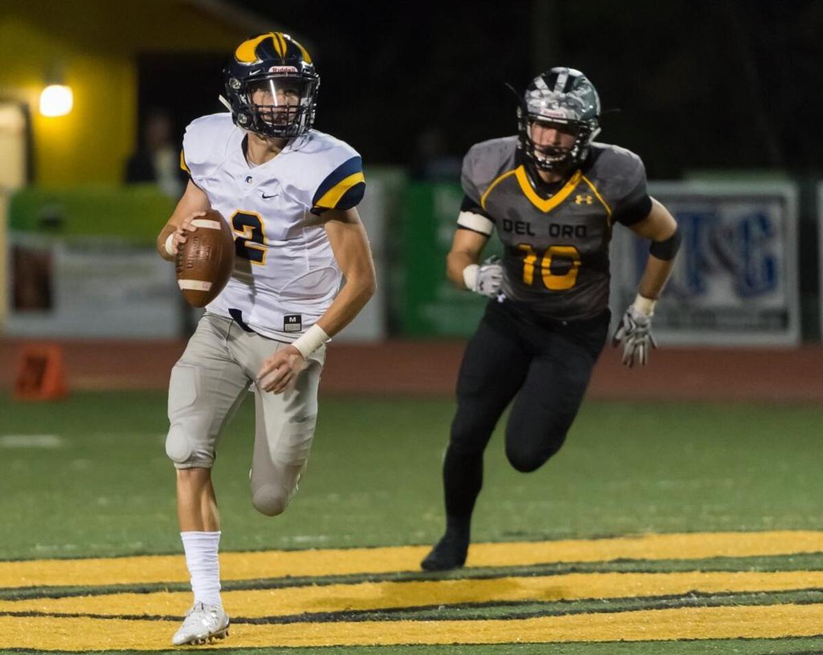 Oak Ridge dual-threat quarterback Marco Baldacchino (2) is one of the region’s most dynamic players and a returning Bee All-Metro leader.