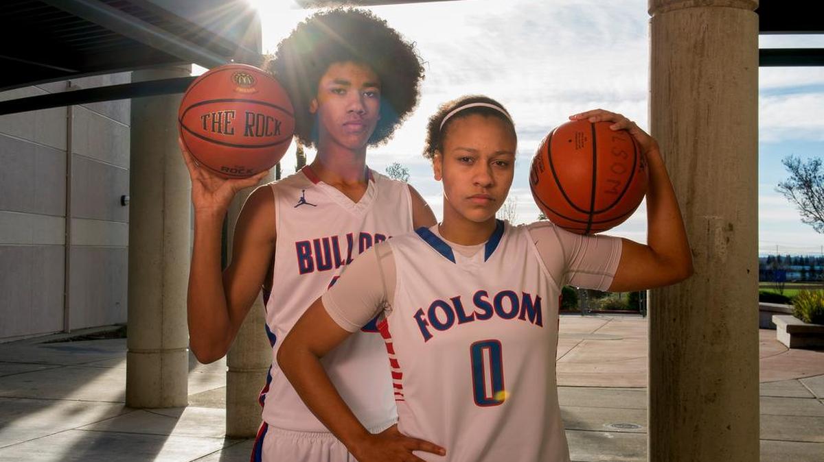 Folsom High School basketball players Mason, left, and McKenzie Forbes are key cogs to powerhouse teams. They’re also inseparable siblings.