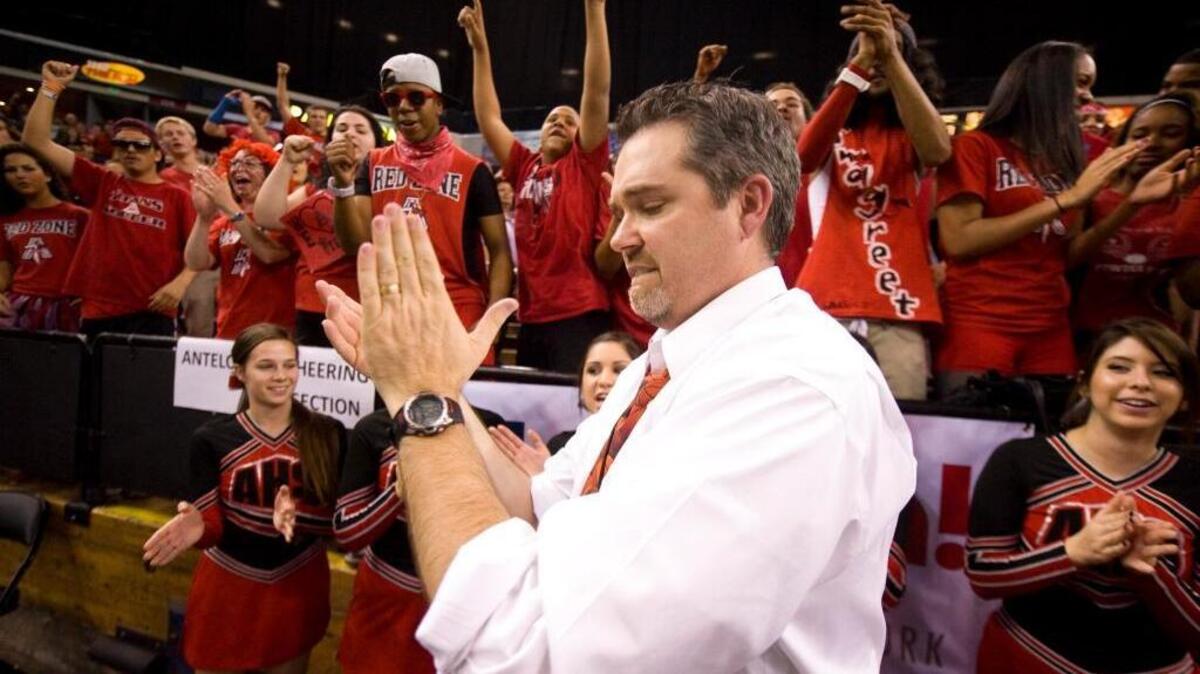 Rob Richards, coach of the Antelope High boys basketball team, has led the Titans to a 17-3 record so far this season.